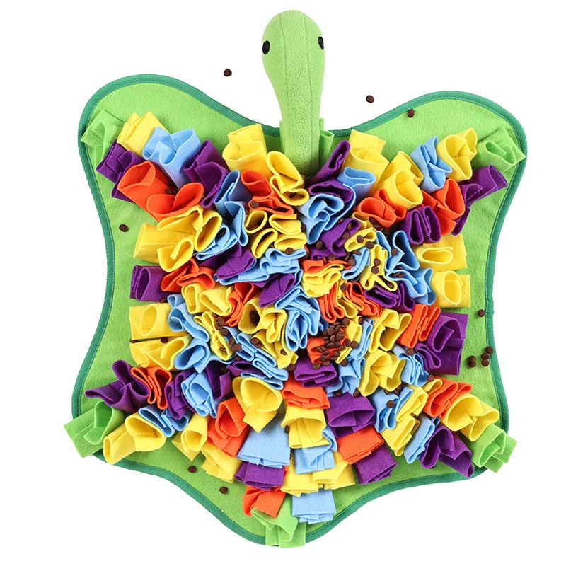 Pet Snuffle Mat Turtle Shape Dog Foraging Mats Interactive Dogs Exercise Toys Pet Slow Feeding Intelligence Pad Smell Training