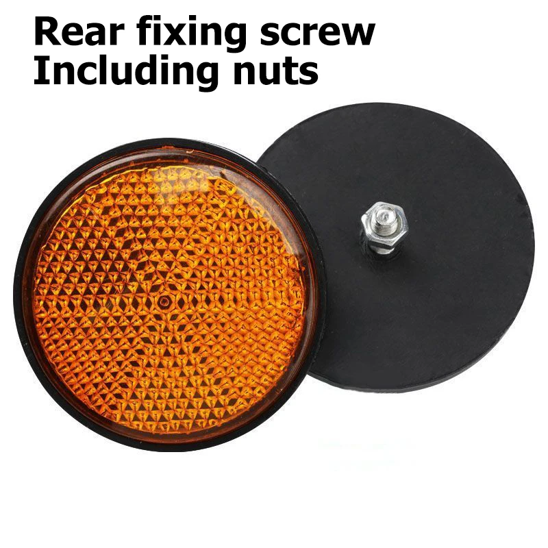1/2/4pcs Rotundity Reflective Reflector Motorcycle Motorbike Scooter Dirt Bike Moped 4 Wheeler Reflectors Exterior Accessories