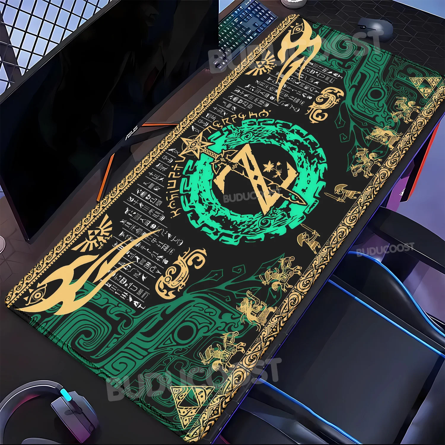 HD Printing Zeldas of Legends XXL Mouse Pad PC Keyboard overlock Mousepad Large Carpet Office accessories Non-slip base Desk Mat