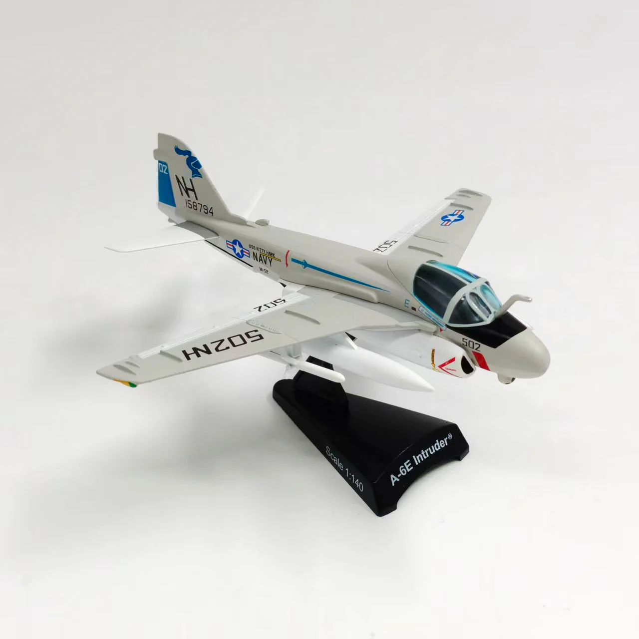 1:140 Scale A-6E Invader Attack Aircraft Va-52 Knight Squadron Simulation Diecast Airplane Models For Military Enthusiast Gift