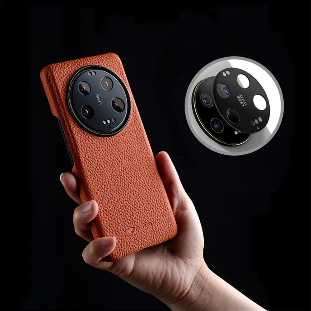 

Оригинальный Тонкий чехол Melkco из натуральной воловьей кожи для Xiaomi 14 Ultra 14 13 Pro, деловая задняя крышка
