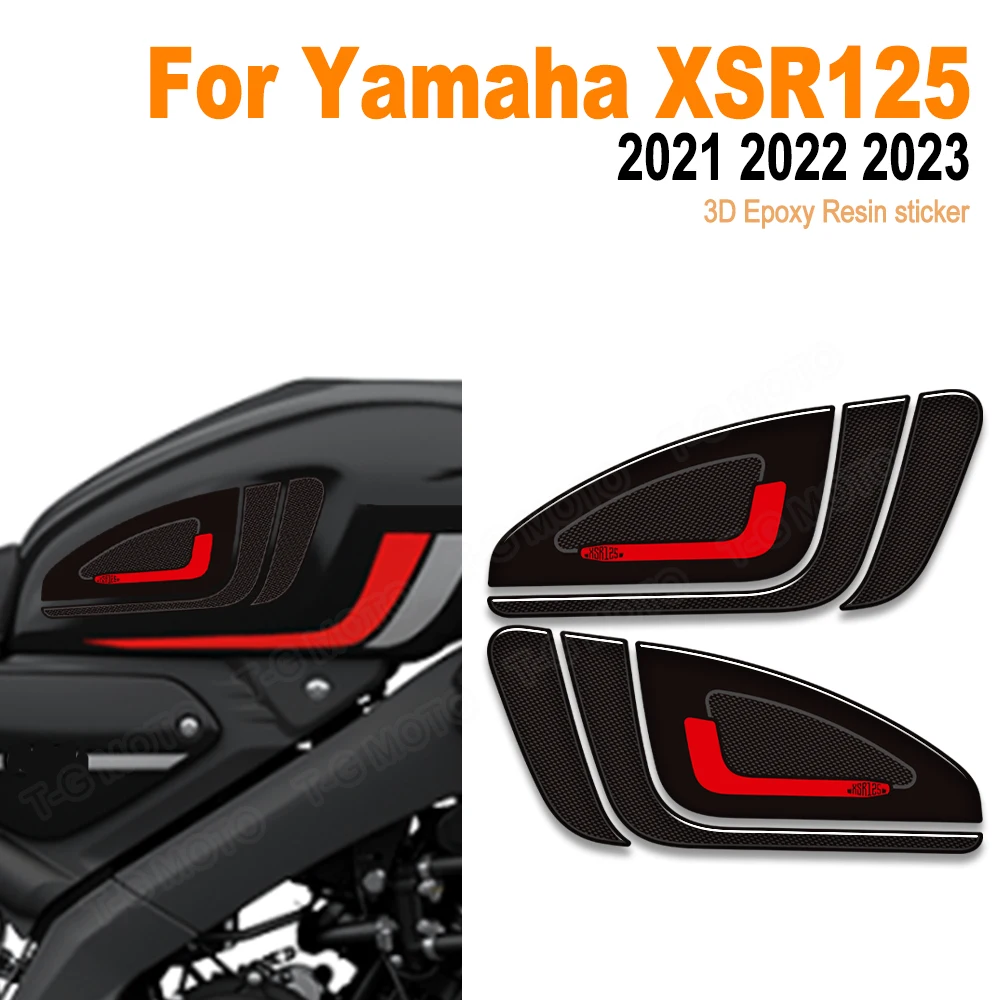 

2021 2022 2023 для Yamaha XSR125 XSR 125, наклейки на мотоцикл, комплект мазута, ручки бака, защитная наклейка, наклейка