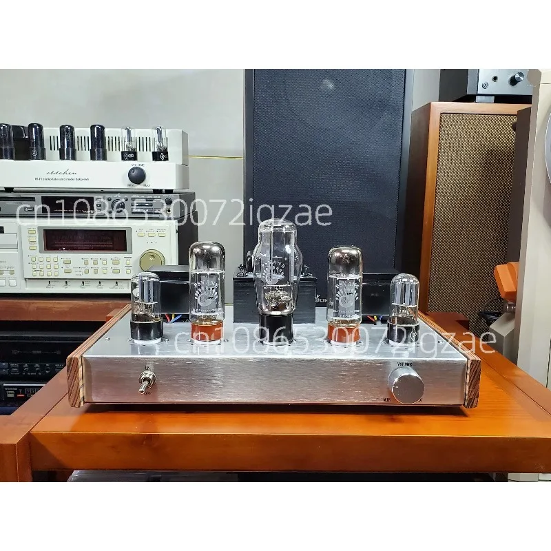EL34 High End Home Tube Amplifier Pure Class A Handmade Home Theatre Vacuum Tube Amplifier 10w with Bluetooth 5.0