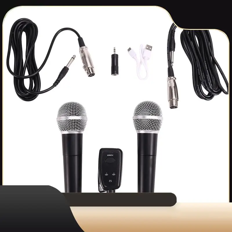 

Микрофон, динамические ручные микрофоны, караоке-микрофон с приемником для свадебного клуба-T44C