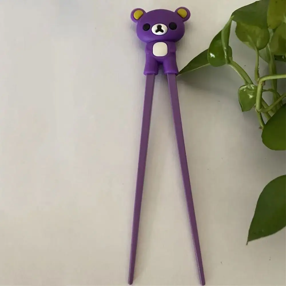 Silicone Bear Training Chopsticks Easy To Use Detachable Chopsticks Learning Aid Multi-color Chopsticks Training Tools