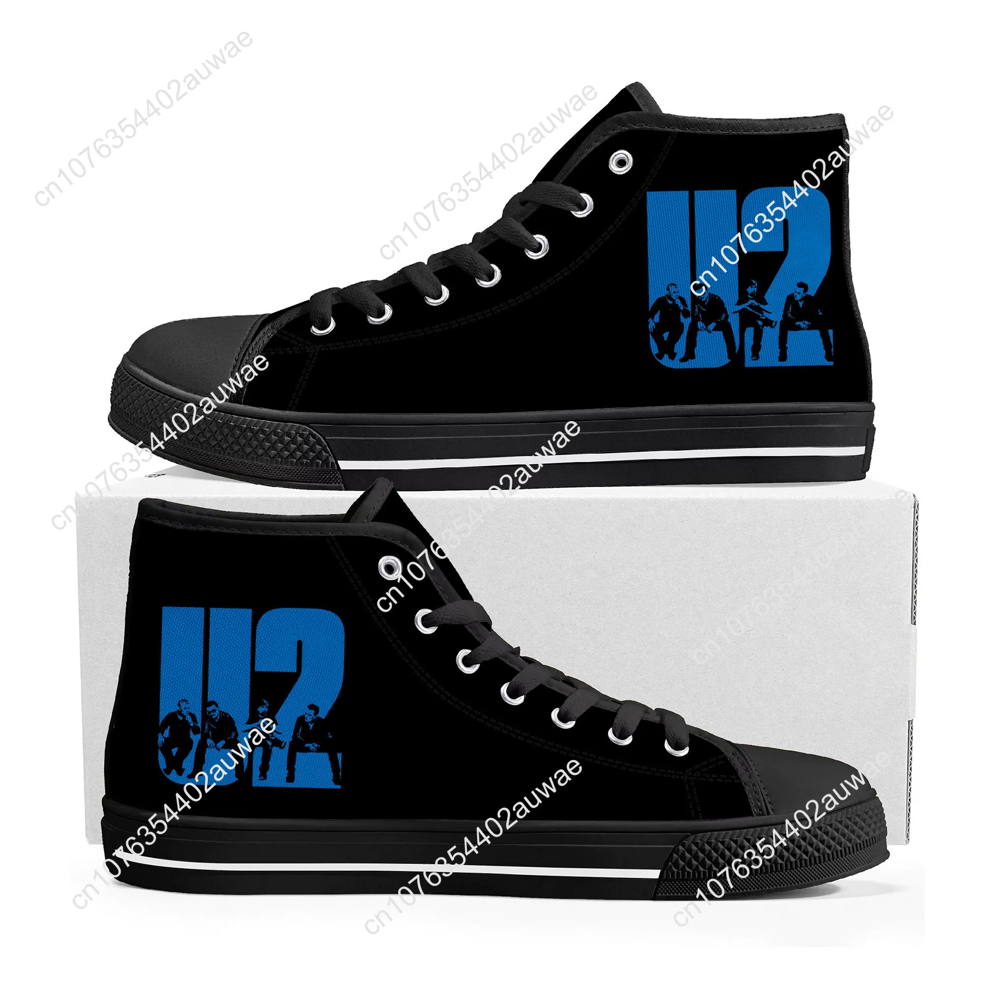 U2-zapatillas de deporte de lona para hombre y mujer, zapatos informales de alta calidad, a la moda, estilo Rock Band, punk, para adolescentes