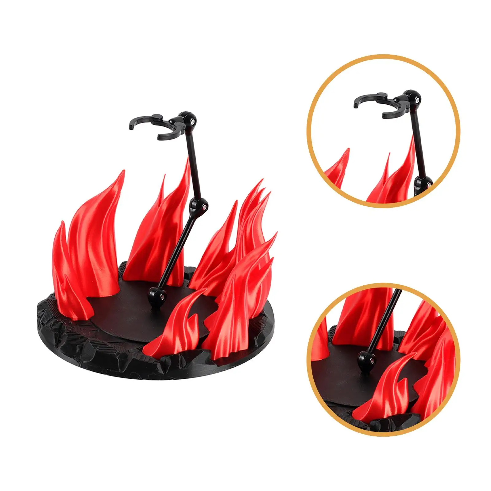 avec effets de feu, assemblage de bricolage Stable pour support de figurine d'action à collectionner