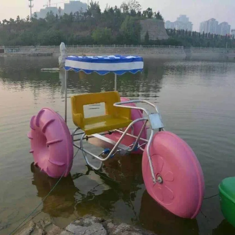 

Thickened outdoor water tricycle pedal boat scenic spot pedal boat fiberglass park water pedal