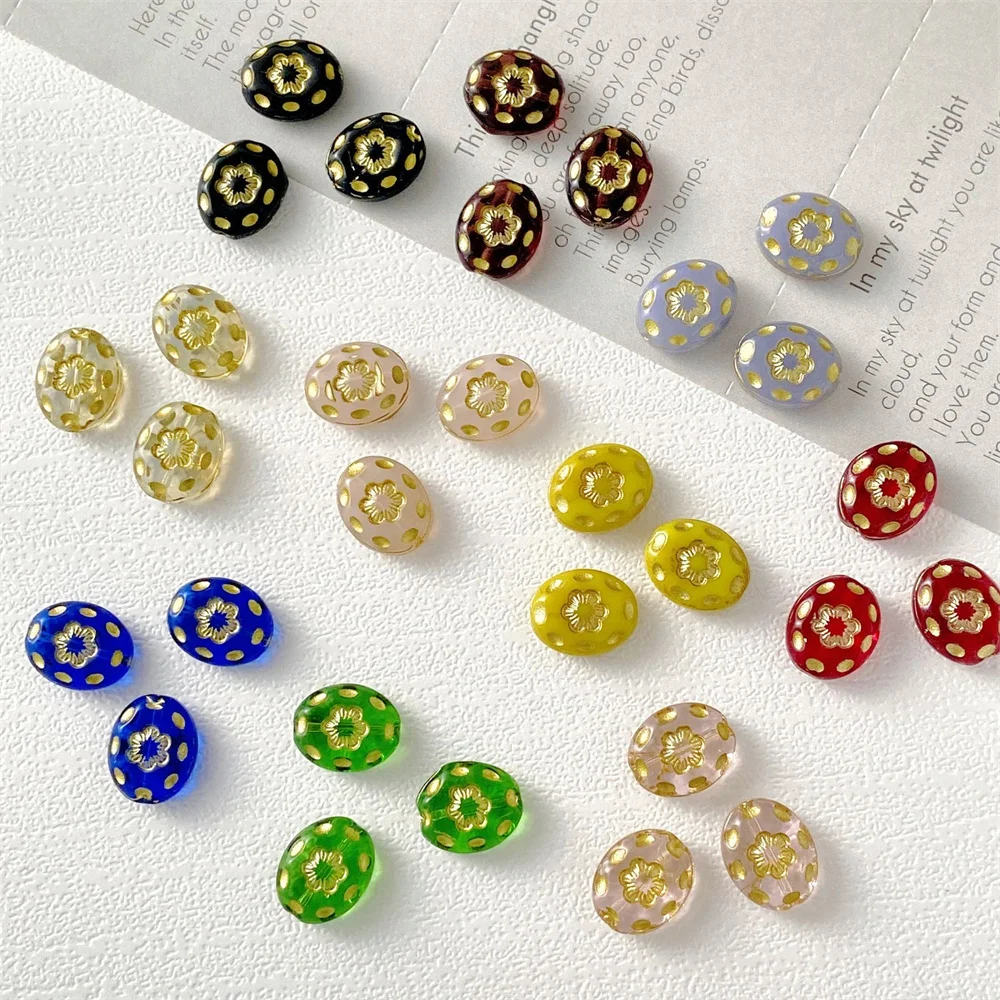 Design Cordial 100 pièces 11*14MM perles de cristal bohème/fait à la main/verre tchèque bricolage/résultats et composants de bijoux/forme de fleur # 18615