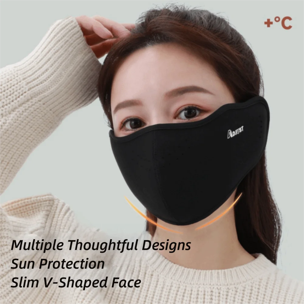 Maschera calda autunno inverno all'aperto Maschera integrale regolabile traspirante Maschera da ciclismo ispessita anti-freddo Protezione per le orecchie
