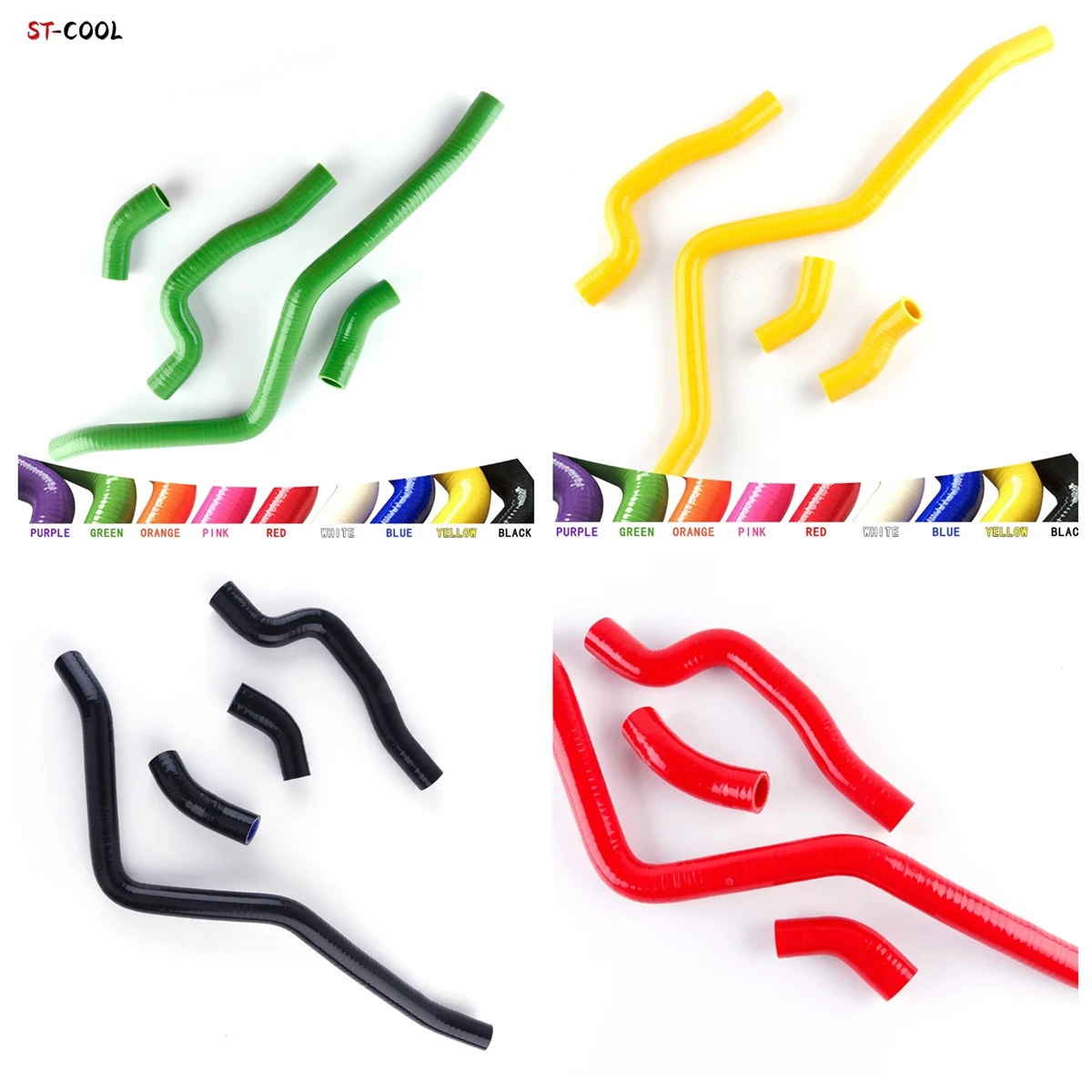 

For 2001-2005 Yamaha Raptor 660 YFM 660 R YFM660R 660R Silicone Radiator Hoses 2002 2003 2004 Tubes Kit Piping 4Pcs 11 Colors