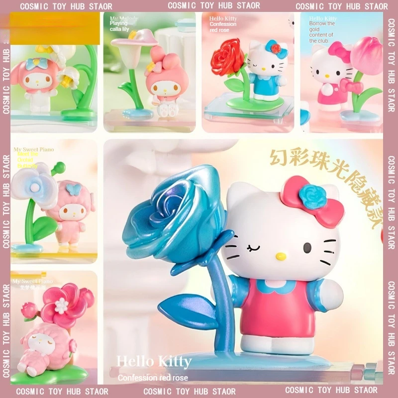 

Popular Floral Fragrance Story Series Micro Box Kuromi Kitty Blind Box Handmade Collection Desktop Ornament Gift For Children