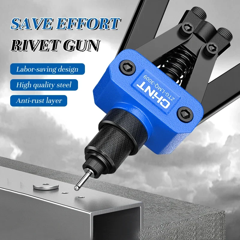 

Professional Hand Riveter Gun Manual Rivet Gun Tool For Home Repair And DIY For Rivets 2.4mm 3.2mm 4.0mm 4.8mm Durable