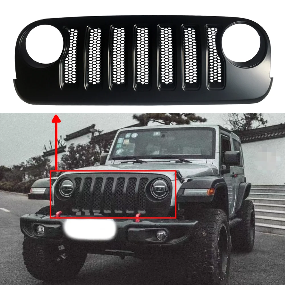 JK Agry grille  Change JL Style ABS J373 for Jeep for wrangler 2007-2017 Auto Performance Accessories.