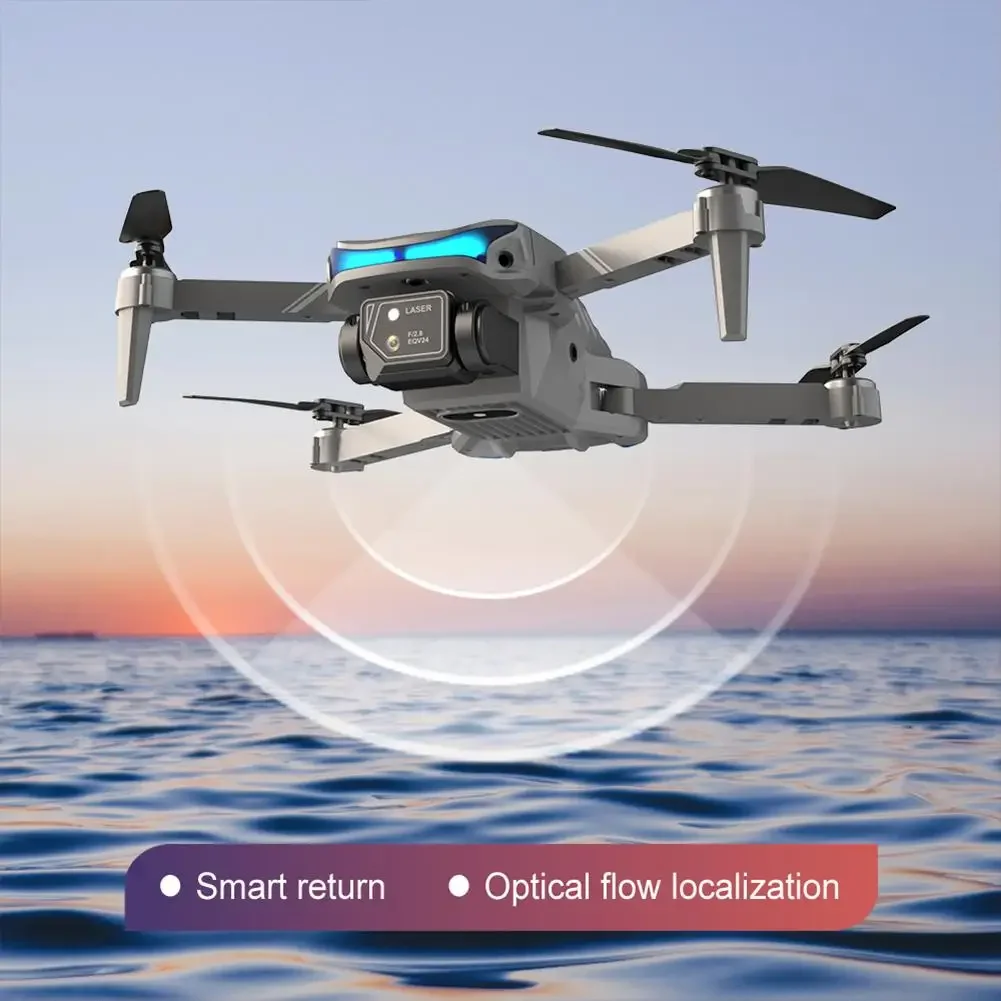 Lsrc-Drone pliable avec caméra pour touristes, Wifi, FPV, 4K, HD, Mode de maintien d'altitude, Quadcopter Rtf, Localisation du flux optique, 2 batteries, Count9