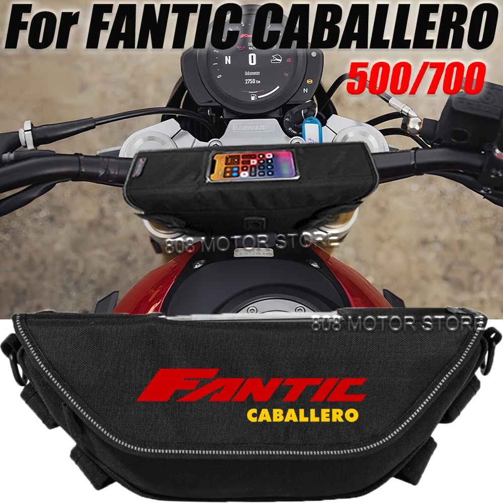 For Fantic Caballero 500 700 Motorcycle Accessories Tools Bag Waterproof and Dustproof Convenient Travel Handlebar Bag