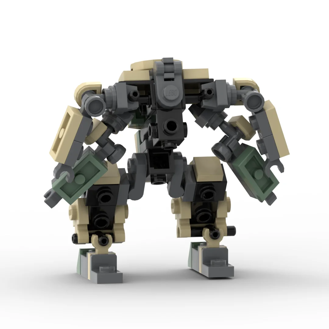 Mecha Warrior-bloques de construcción MOC para niños, Robot de acción, figura de Anime, juguetes para niños, bloques de montaje DIY, juguete para niños