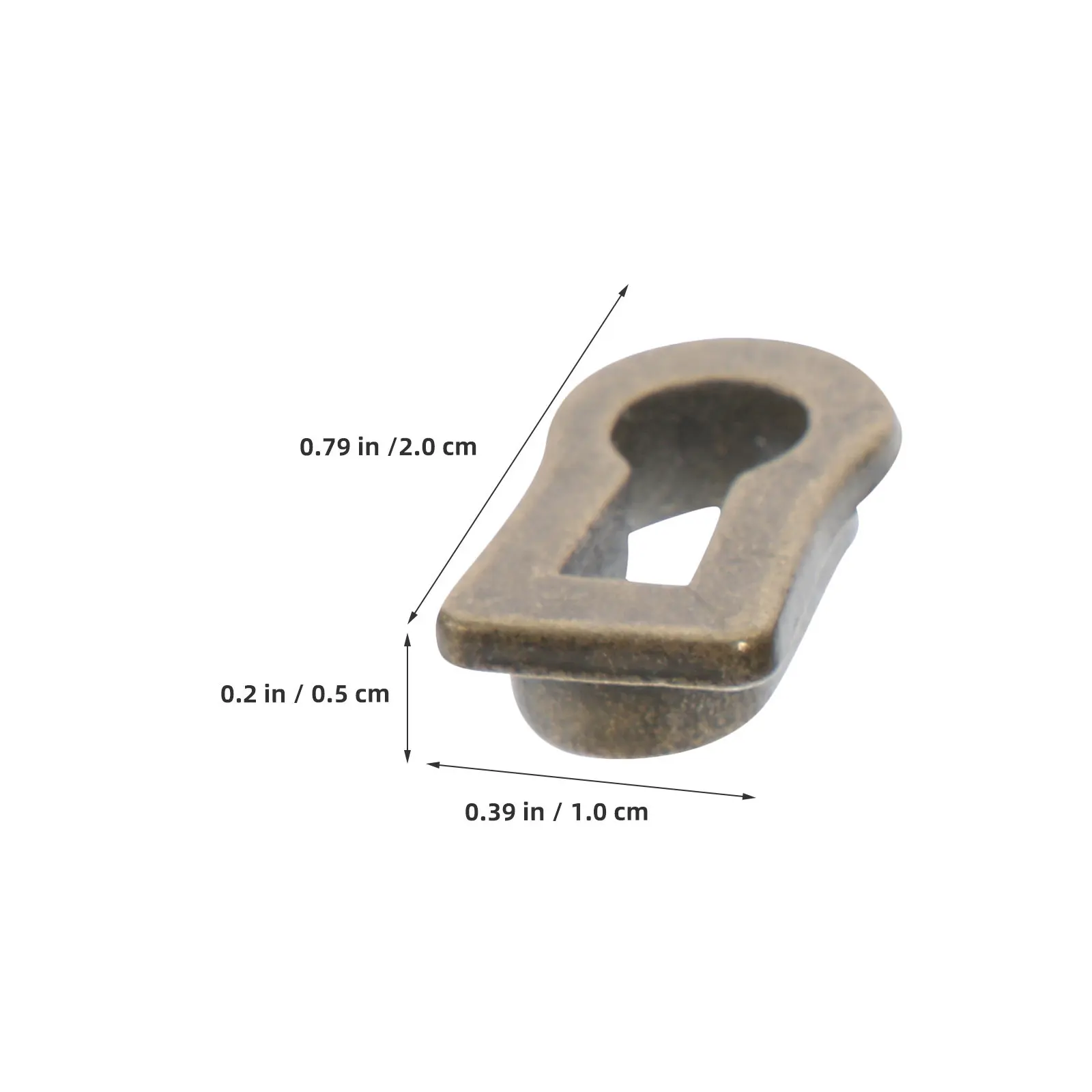 12 Pcs Oval Decorative Keyhole Escutcheon Plate for Dresser Door Cover Decoration Cabinet Lock