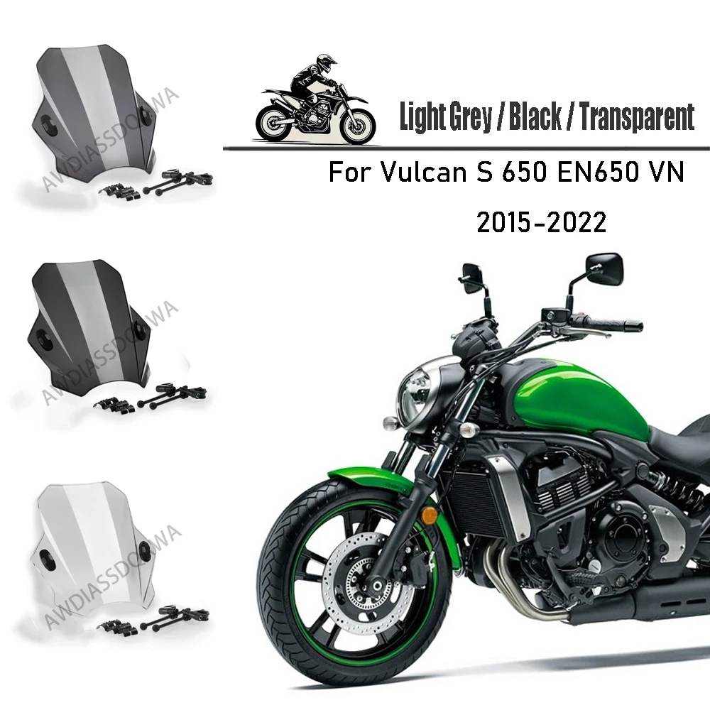 

For Vulcan S 650 EN650 VN 2015-2022 Motorcycle Accessories Windscreen Windshield Shield