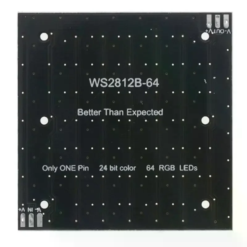 1Pcs Built In Full-color Driver Color Light Development Board WS2812 LED 5050 RGB 8x8 64 Bit LED Matrix Module For Arduino