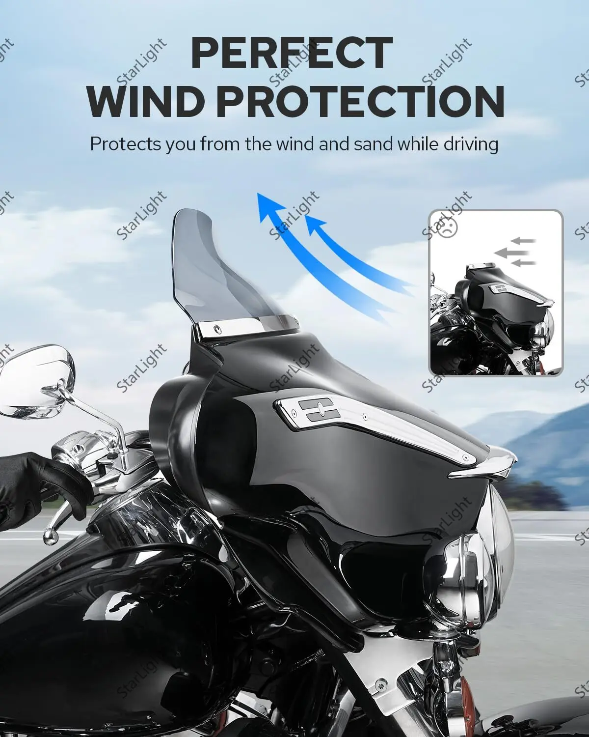 غطاء الزجاج الأمامي لتزيين الزجاج الأمامي لهارلي ، زلق الشارع الكهربائي ، محدود للغاية ، رحلة من من من من من الخارج ، من من من من من الخارج ، #2