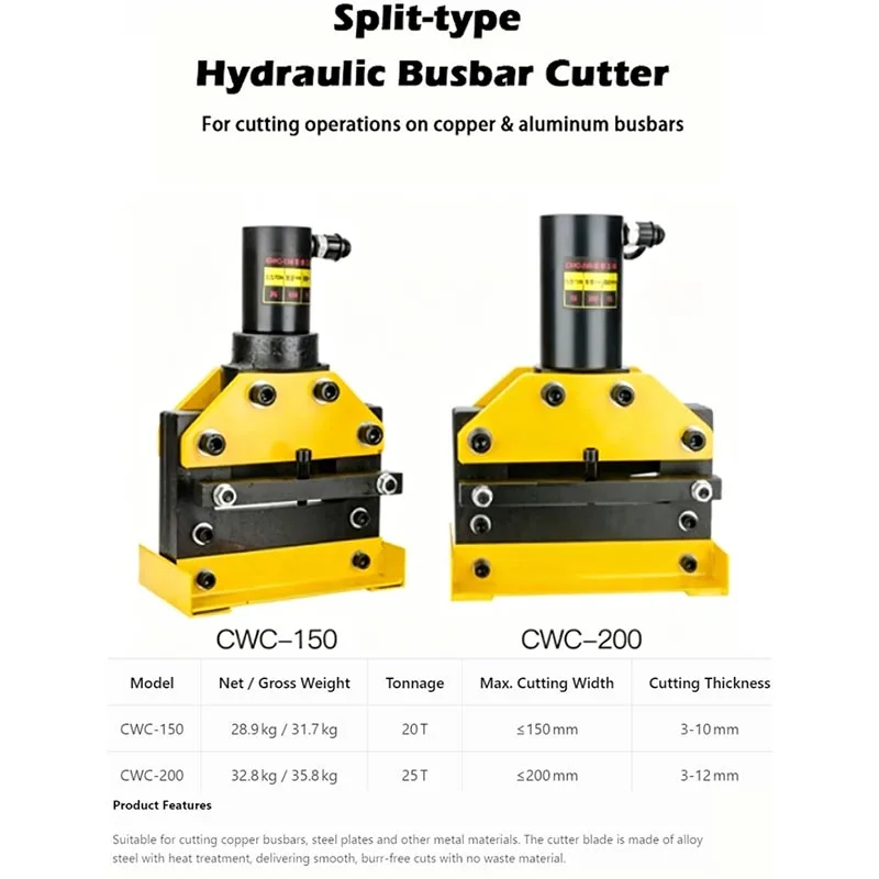 Split Hydraulic Busbar Processing Machine Integrated Bending Cutting Equipment for Copper Aluminum Row Work （customized）