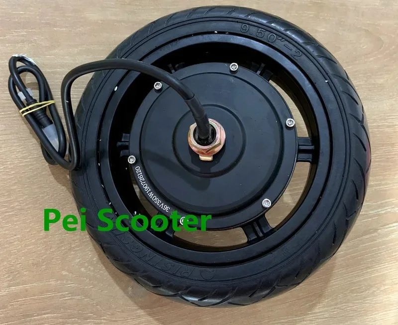 9.5 inch tyre double shafts brushless gearless hub wheel Electric scooter motor with 9.5x2 tyre phub-236