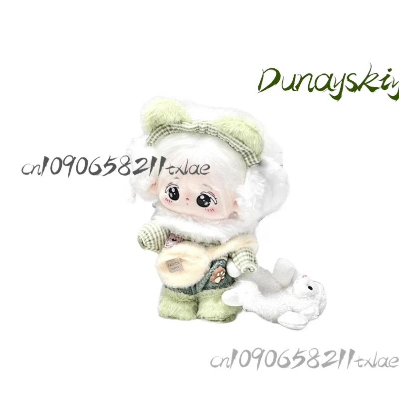 20 سنتيمتر ملابس الطفل لطيف ماتشا نطاق الثلج مجموعة تأثيري ازياء جيراي كي أفخم شتاء دافئ اليومية حفلة الهالوين