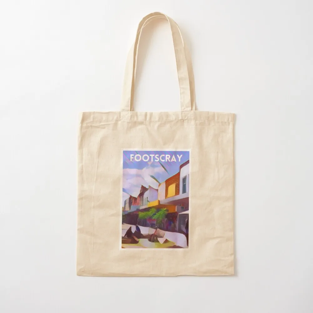 Footscray Vintage Travel Tote Bag woman shopping bag Women's bag Canvas stote