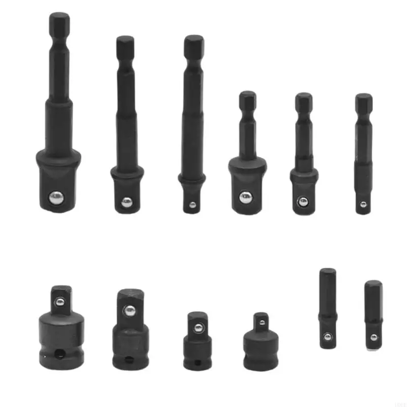 

U0DF 12pcs Shanks Adapter Set Set Fetail Tool Accessy Accessy Accessy Effective инструмента преобразование инструмента