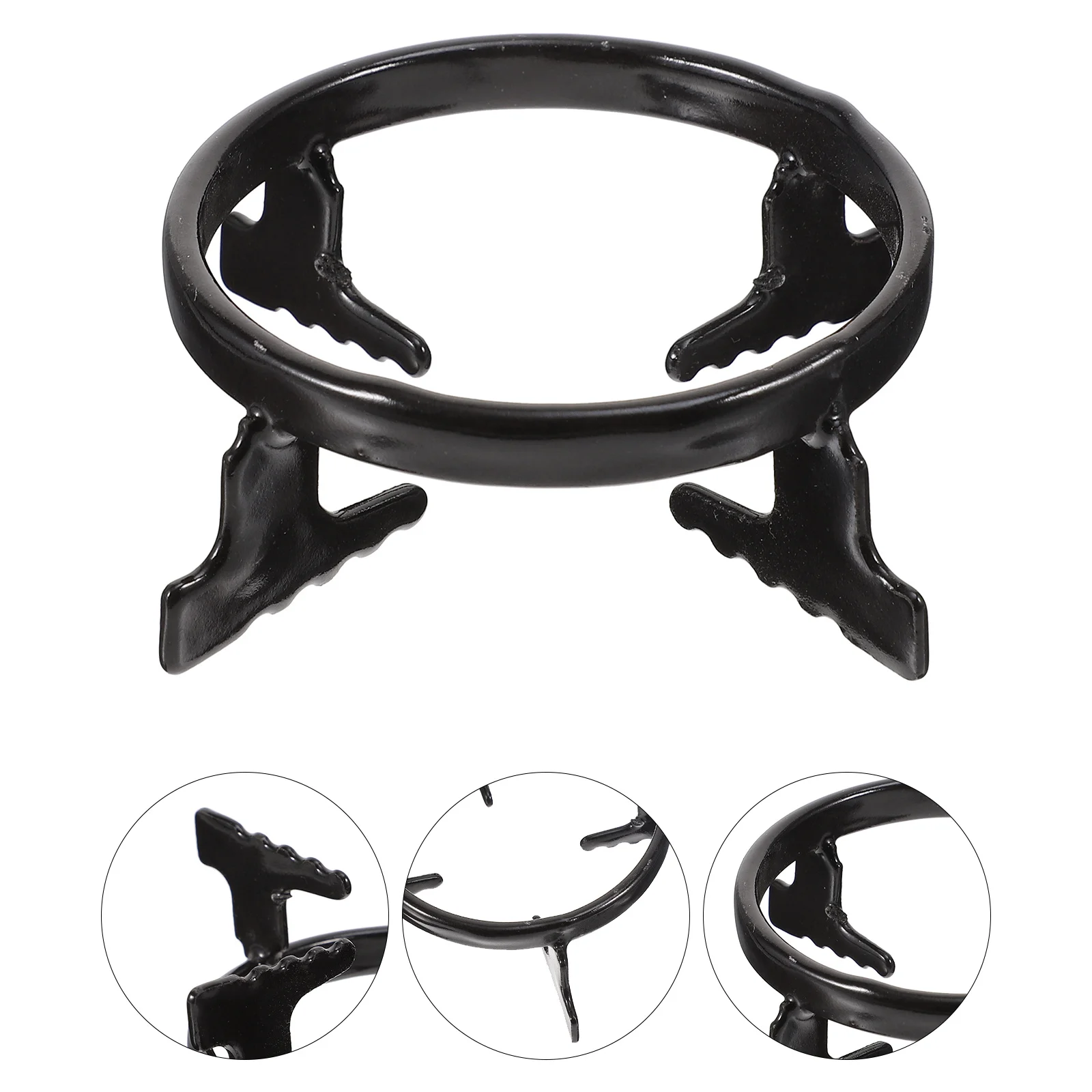 

Pot Stand Gas Stove Rack Pot Support Black Smooth Design Gas Stove Rack Wok