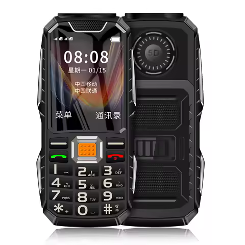 Push Button Rugged Mobile Phone 2.4" Dual Sim Blue...