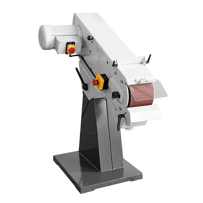 Ponceuse à bande industrielle robuste pour métaux, 3000W, adaptée au traitement du bois