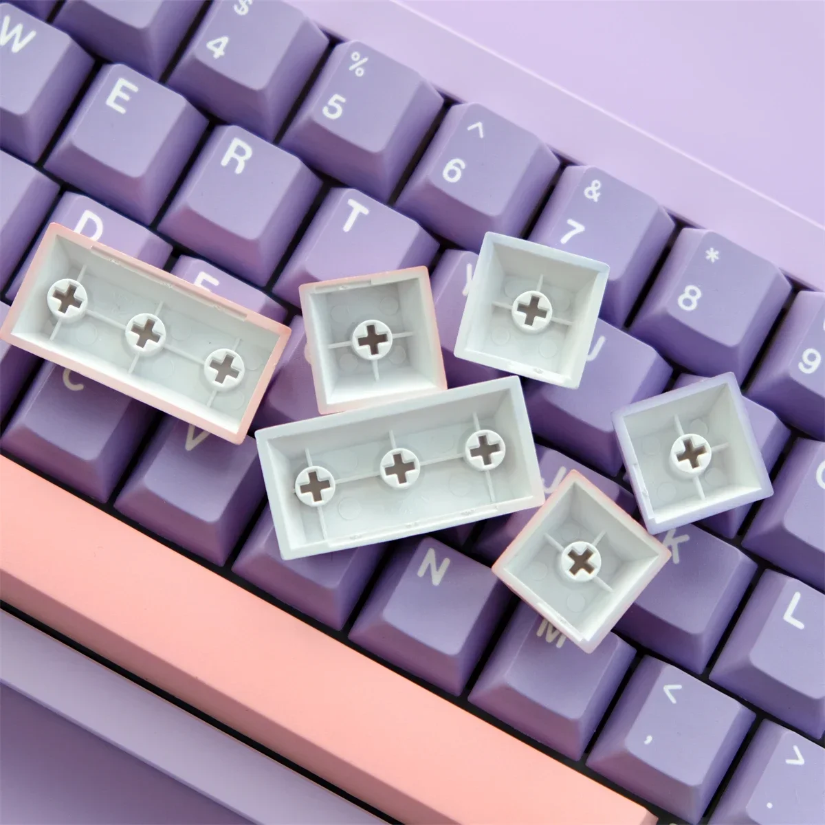 Lilac Keycaps 129 Keys PBT Original Highly Sublimated Mechanical Keyboard Keycaps