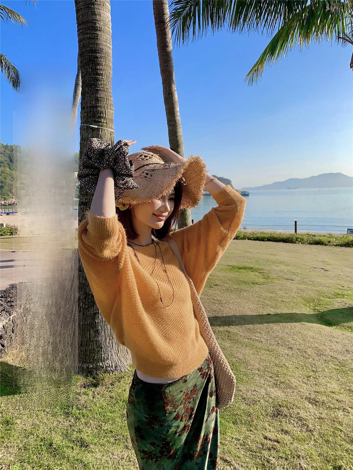 

Повседневный вязаный свитер для женщин, верхняя одежда на весну-осень, свободный крой, в стиле кэжуал, для города, из мягкой шерстяной смеси, с длинными рукавами