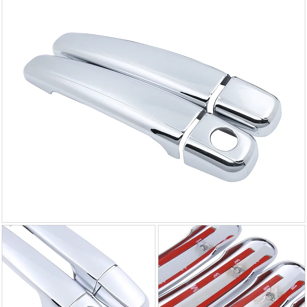 for Citroen C2 2003~2009 Chrome Door Handle Cover Catch Trim Set Car Cap Styling Set of 2Door 2004 2005 2006 2007 2008