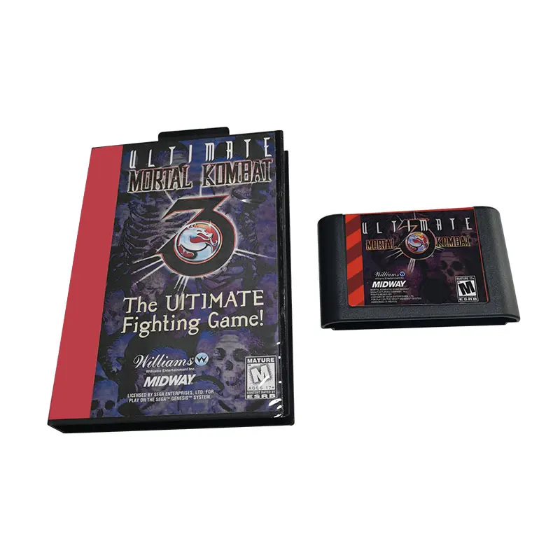 Игровой картридж ultimatemortalkombat3 MD для 16-битной игровой консоли NTSC и PAL