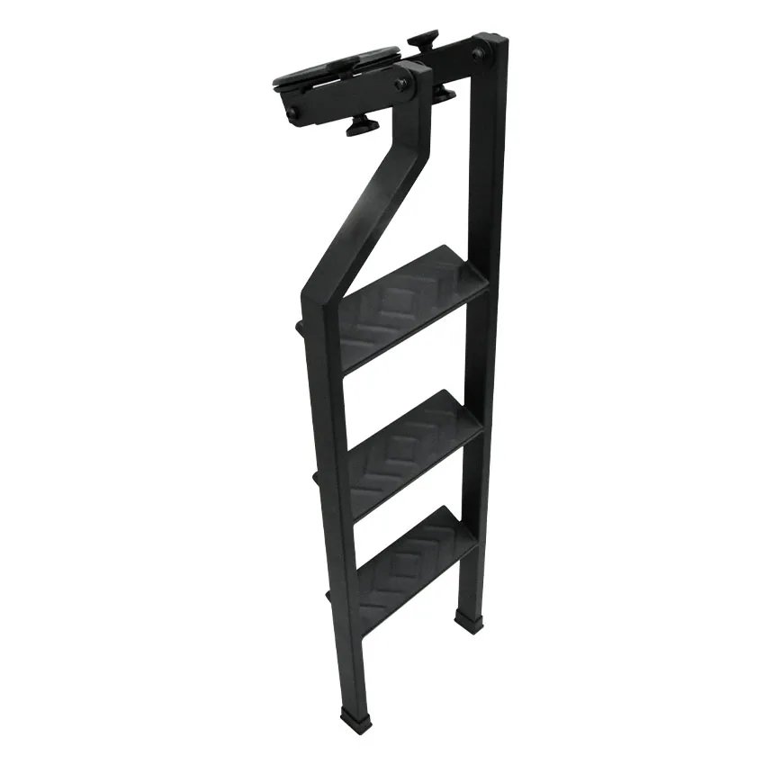 Universal Fit Tailgate Ladder For Pickup Truck Car Rear Door Ladder  Protective Frame Tailgate Folding Ladder Auxiliary Ladder