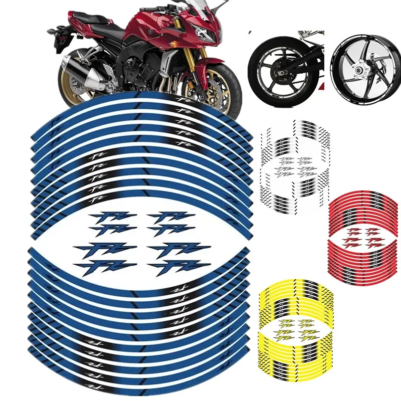 For Motorcycle Parts Contour Wheel Decoration Decal Sticker - D YAMAHA FZ1 FZ6 N/S FZ8 FZ25 FZ6 FZ150 FZ350 FZ400 FZ7 FZ750 FZ8