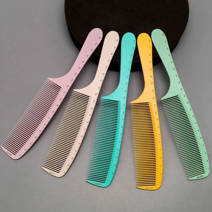 Professioneller Flachkamm mit Griff für Friseursalons, Haarschneidekamm für Herren-Kurzhaarfrisuren, Friseur-Haarbürste – Detail 3