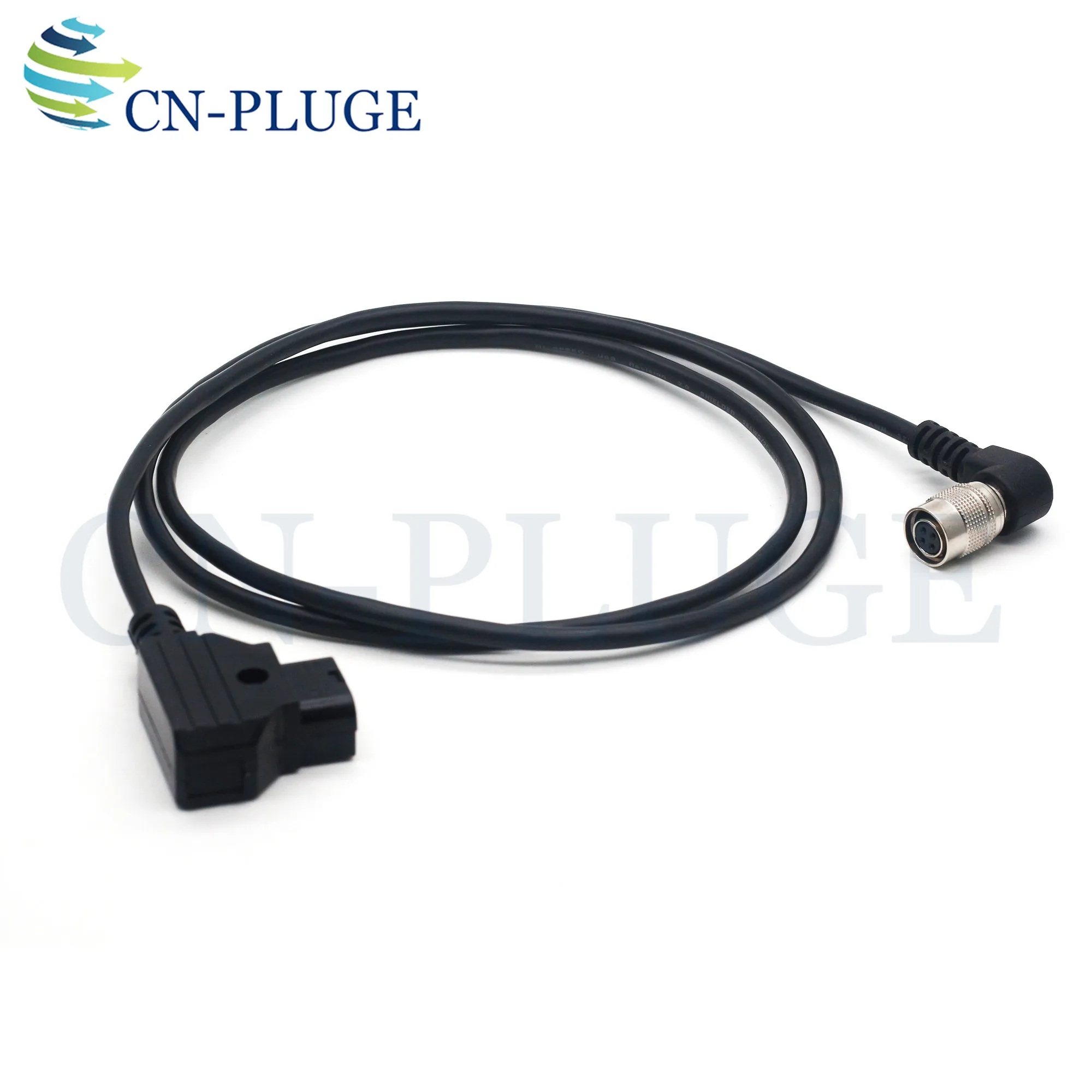 DTAP/B port to right-angle  4-pin female connector for Small HD AC7 monitor power cord various lengths