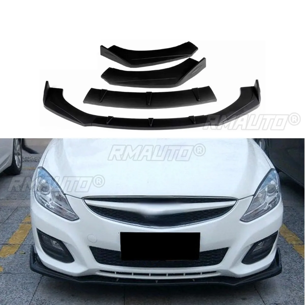 For FAWHaima M6 Car Front Bumper Lip Splitter Diffuser Spoiler For FAWHaima M6 Style Bumper Guard Apron Car Accessories