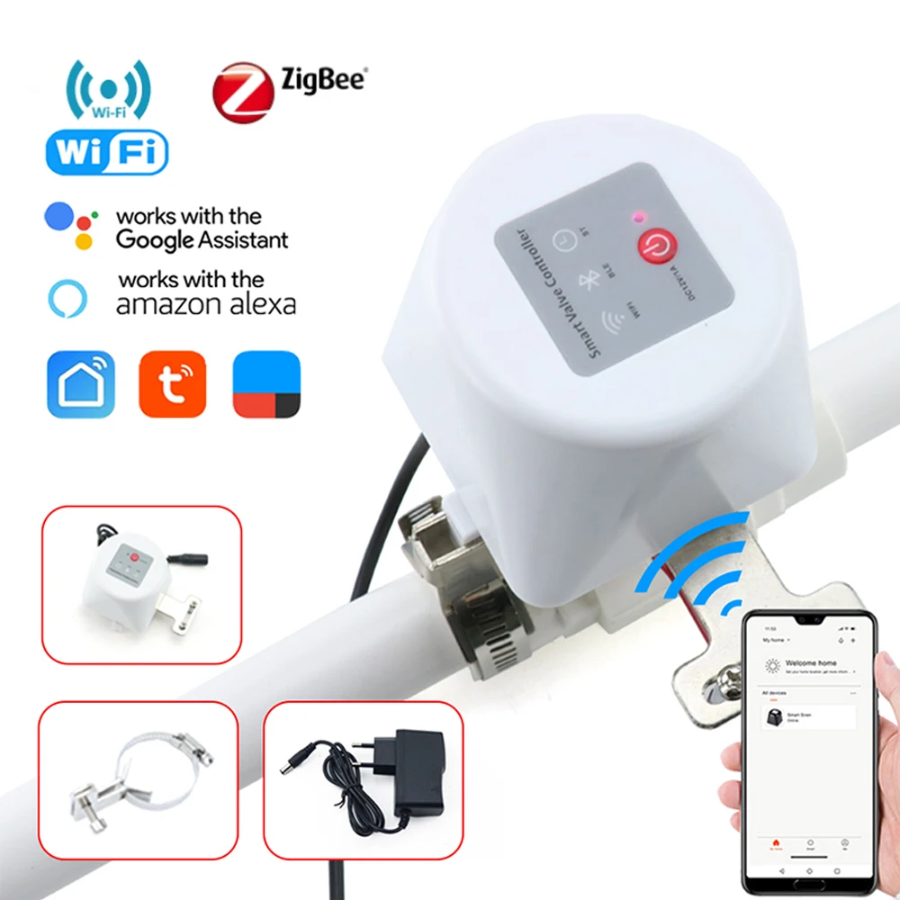 tuya-スマート-wifi-zigbee-ウォーターバルブ-ガス遮断タイマー-ガーデンスプリンクラー蛇口-app-コントローラー-alexa-google-アシスタント