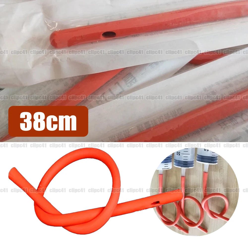 Unisex Portable Silicone Colon Enema Tube Vaginal Cleaning Anal Pipe Accessory Anal Enema Nozzle Silicone Nozzles Anus Plug
