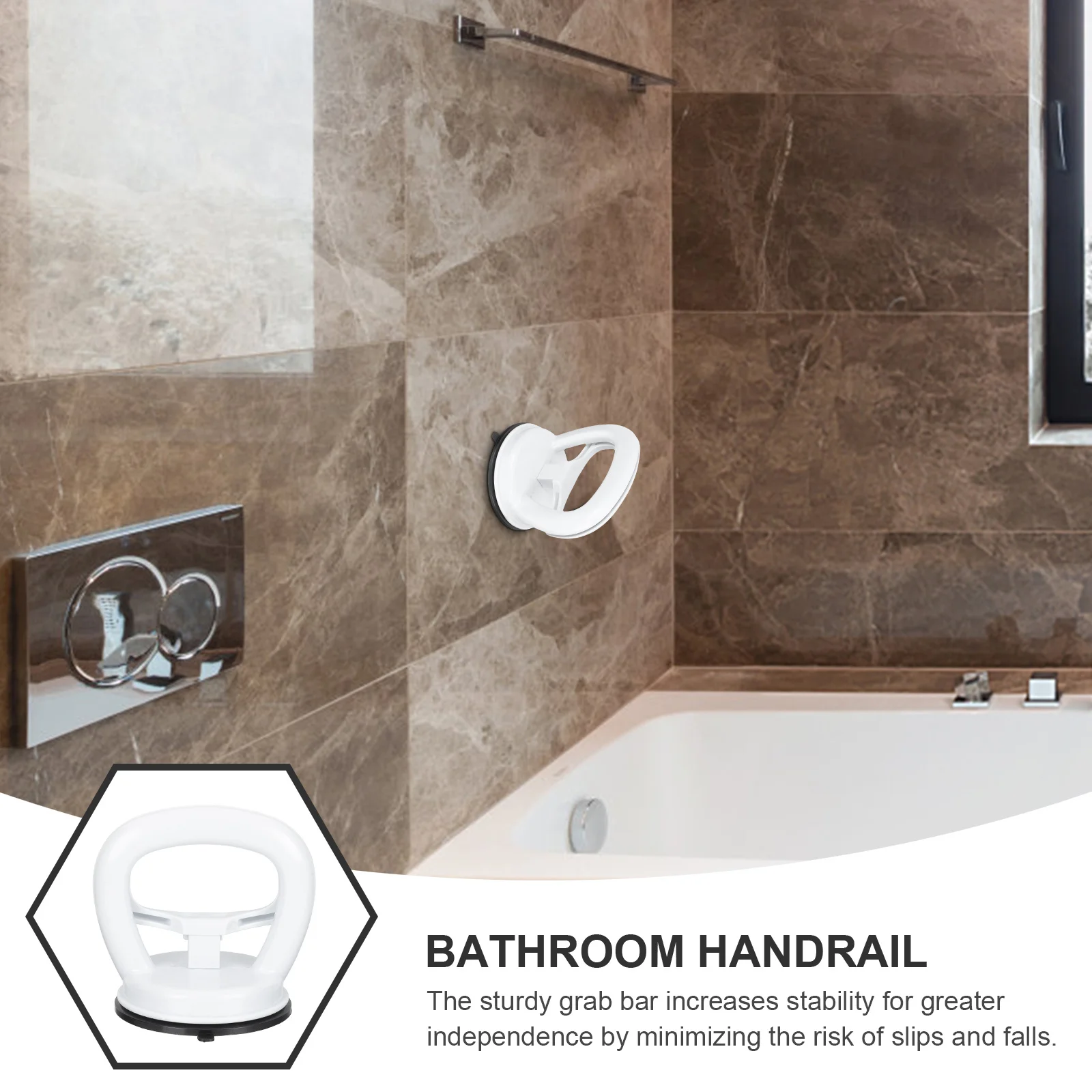 

Bathroom Bathtub Non-Slip Elderly Safety Plastic Grab Bar Anti-Slip Shower Handle Bathroom Grab Bar for Toilet Lavatory