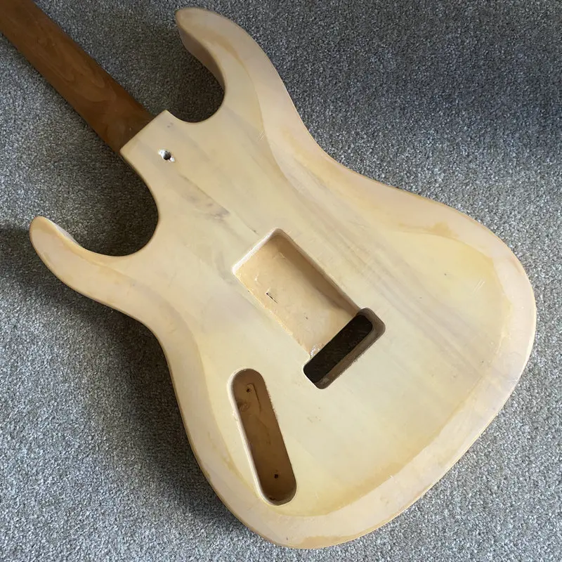 

CN387CB387 DIY Guitar Kits Roasted Maple Neck Custom Electric Guitar Body One Set No Hardwares for Replace