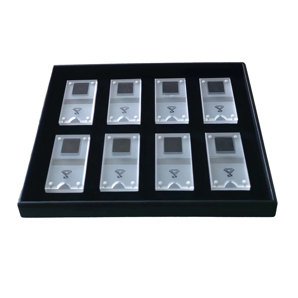 Diamond Jewelry Storage Box Stone Gem Jewellery Packaging Box 3cm/4cm/5cm Counter Gemstone Organizer Charms Diamond Display Tray