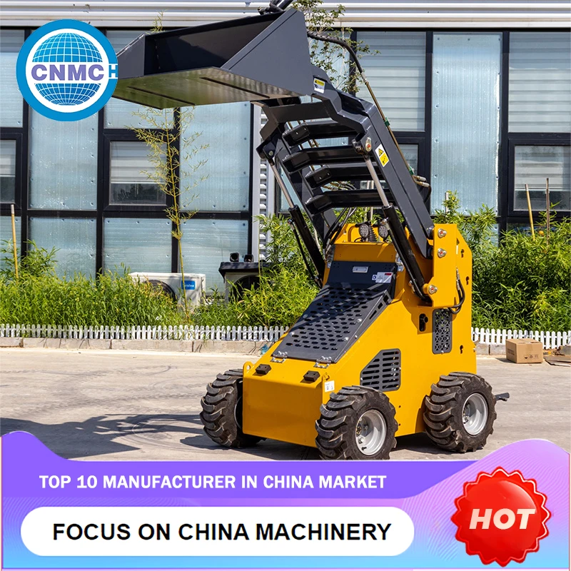 CNMC Mini Skid Steer Loaders Skid Loader Easy Operate CE EPA Certification Farm Garden China Customizable Compact Track