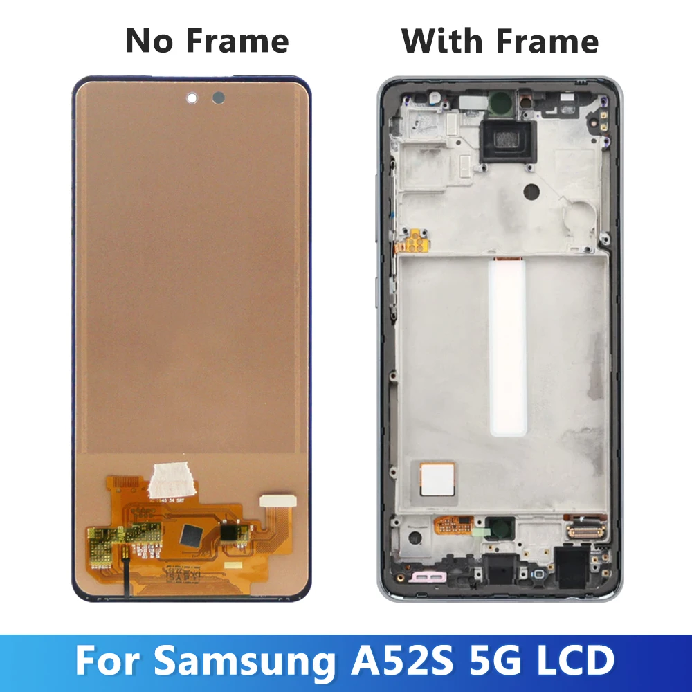 Nieuw Getest A 52S Scherm Voor Samsung A 52S 5G A528 A528b A 528M A528b/Ds Lcd-Scherm Met Frame Touchscreen Digitizer Vervanging