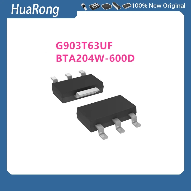 10Pcs/Lot G903T63UF G903T63 BTA204W-600D BTA204 6D SOT-223
